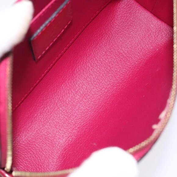 LOUIS VUITTON Monogram Vernis Pochette Cosmetic Rose Indian M90009 Auth 134589 - Picture 10 of 16